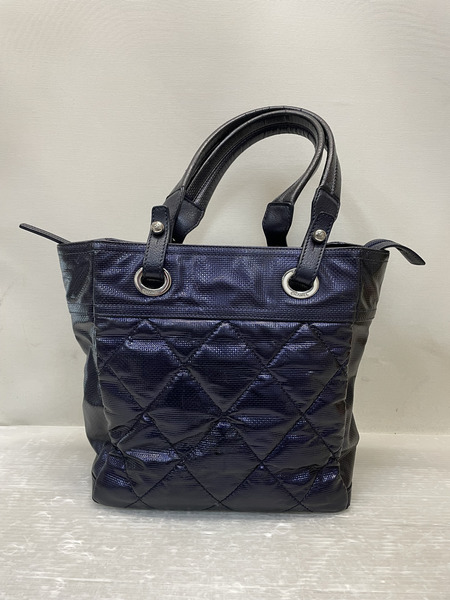 CHANEL パリビアリッツ トートバッグ パープル
