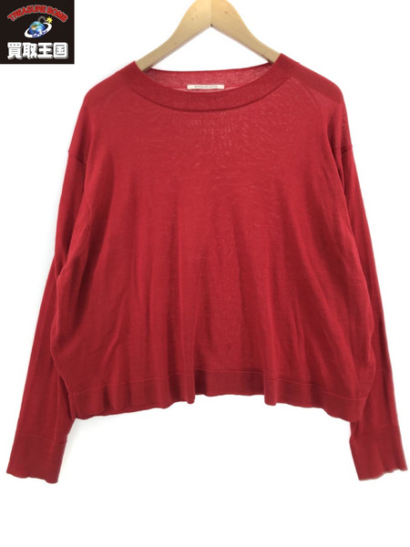 HOUSE OF LOUTUS シルクリネンカットソー RED size:M[値下]