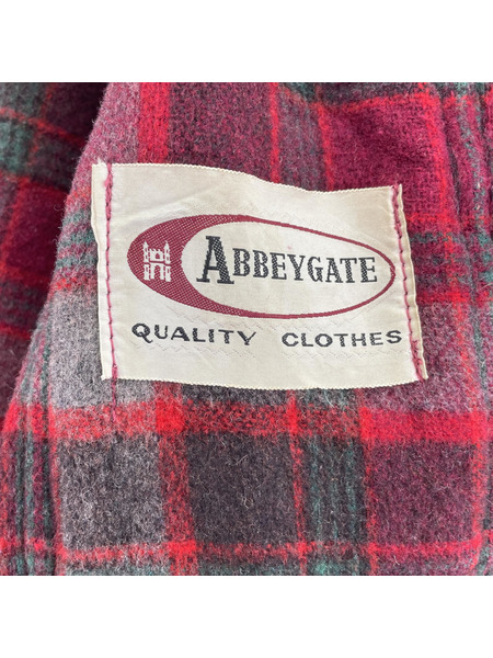 VINTAGE ABBEYGATE スモーキングガウン 裏地チェック