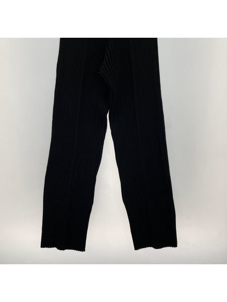 HYKE パンツ ニットパンツ ブラック