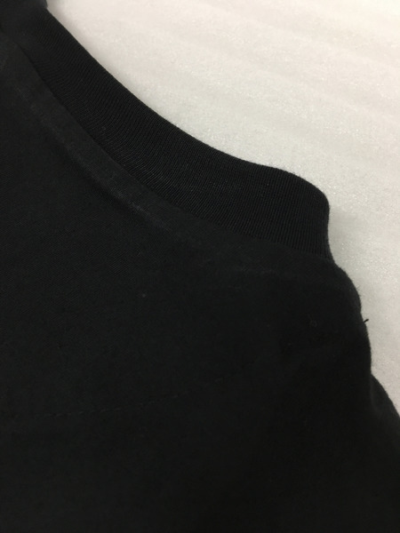 メンズラグ衣料 PRADA 胸ロゴプレート Tシャツ 黒