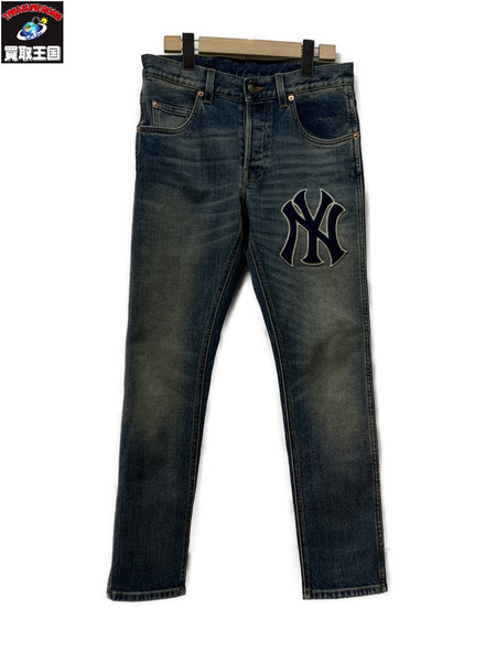 GUCCI×New York Yankees デニムパンツ Size28 グッチ ニューヨーク ヤンキース[値下]