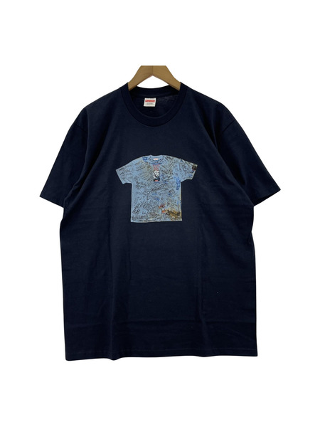 Supreme 30th Anniversary First Tee 半袖カットソー 紺 L