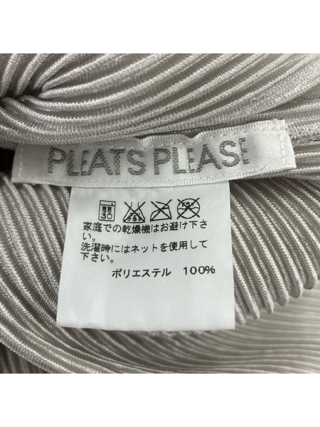PLEATS PLEASE チュニック ノースリーブプリーツ グレー[値下]