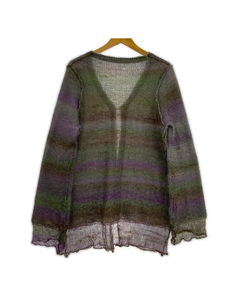 PERVERZE カーディガン モヘアカーディガン 紫系