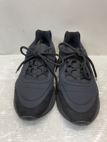 HERMES バスタートワル テクニック×カーフ×シェーヴルヴェロア ローカットスニーカー 42 ブラック