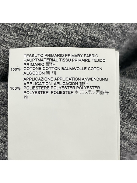 DSQUARED2 長袖Tシャツ・カットソー ワッペンロゴ グレー (M)