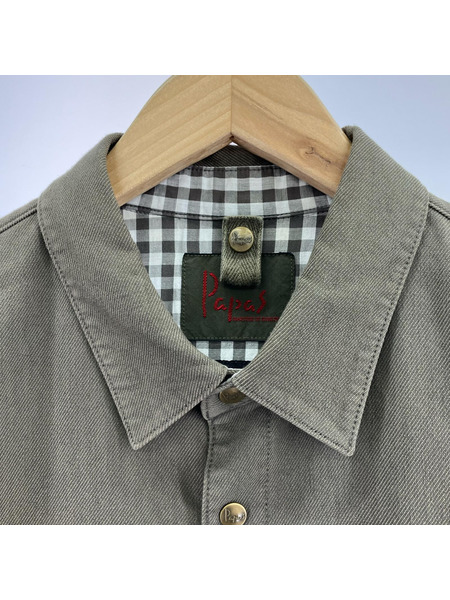 PAPAS コーチジャケット M チャーコール