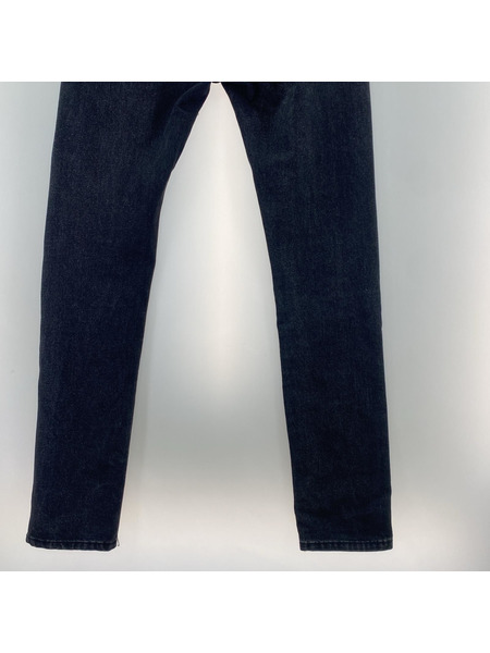 mnml フェルトスケルトンデニムパンツ 32 BLK[値下]