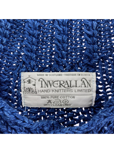 INVERALLAN カーディガン 3Aランバーカーディガン 青