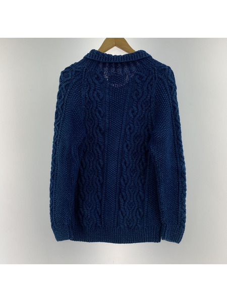 INVERALLAN カーディガン 3Aランバーカーディガン 青