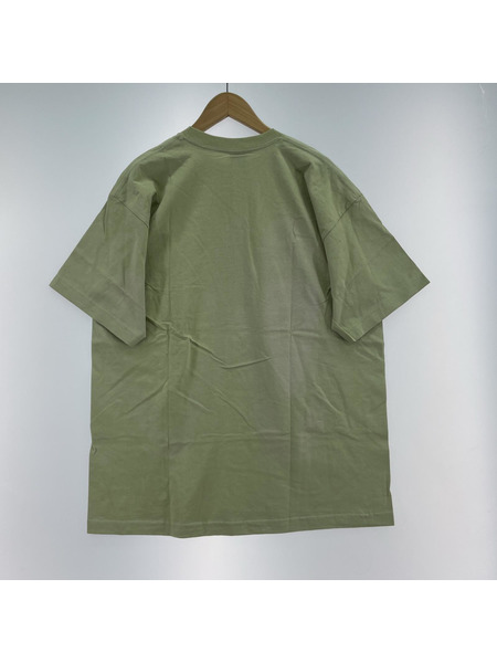 STUSSY old BIG BOYS　Tシャツ　グリーン　XL　汚レ