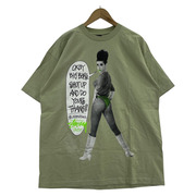 STUSSY old BIG BOYS　Tシャツ　グリーン　XL　汚レ