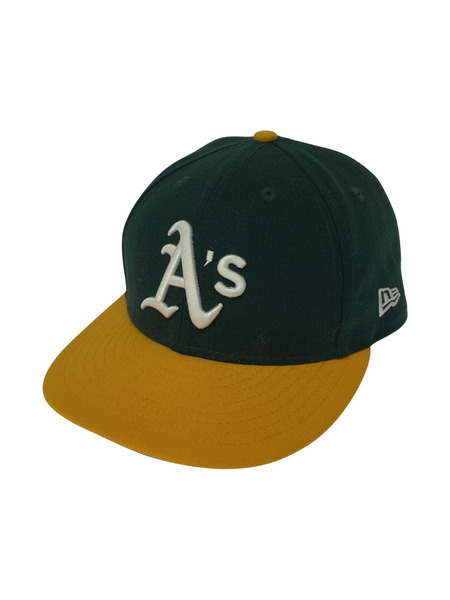 NEW ERA 59FIFTY MLB オークランドアスレチックス キャップ (61.5cm) 緑黄