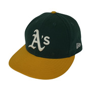 NEW ERA 59FIFTY MLB オークランドアスレチックス キャップ (61.5cm) 緑黄