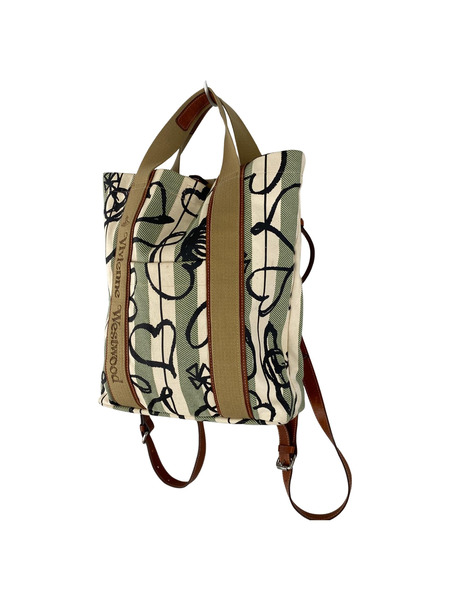 Vivienne Westwood トートバッグ SCRIBBLE HEARTS BAG