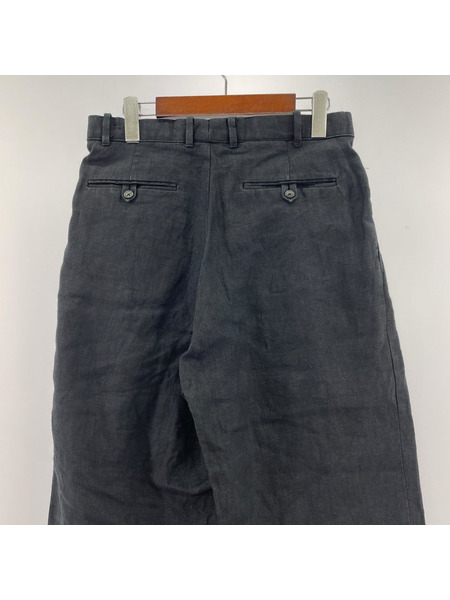 POLO RALPH LAUREN パンツ 90s~ リネン100% 2タックパンツ 黒