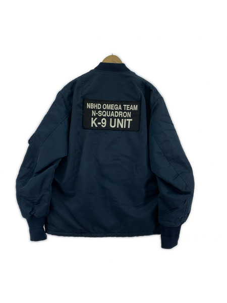 NEIGHBORHOOD 90s TECHNICAL APPAREL K-9 MA-1 (L) 紺