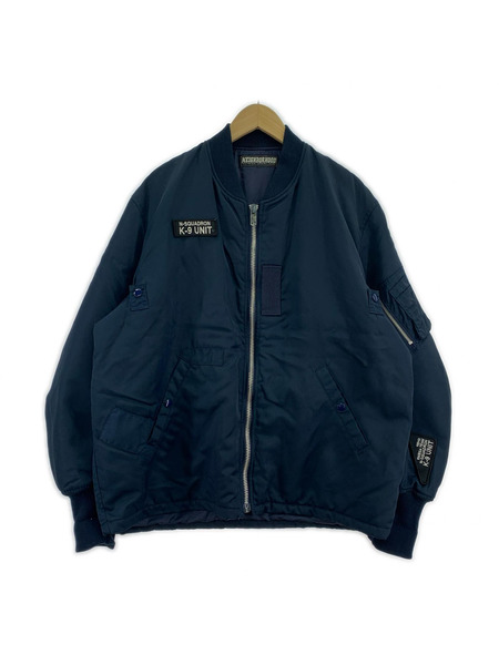 NEIGHBORHOOD 90s TECHNICAL APPAREL K-9 MA-1 (L) 紺