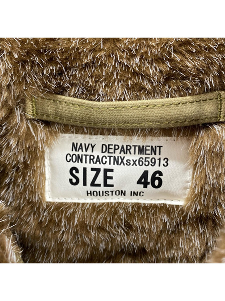HOUSTON N-1 デッキジャケット 46 カーキ 5N-1