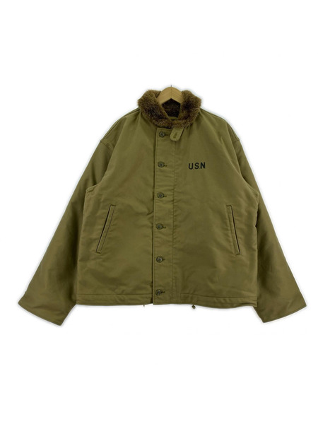 HOUSTON N-1 デッキジャケット 46 カーキ 5N-1