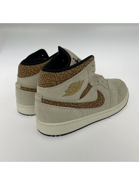 NIKE AIR JORDAN 1 MID SE BROWN ELEPHANT US12 30.0cm