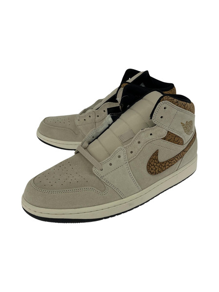 NIKE AIR JORDAN 1 MID SE BROWN ELEPHANT US12 30.0cm