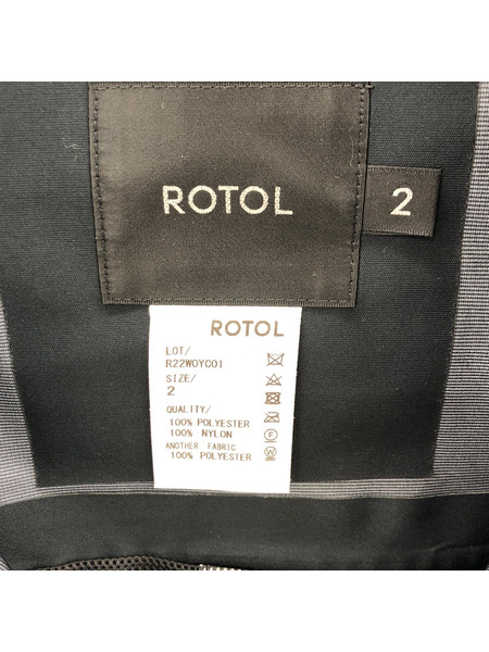 ROTOL 22AW SHELL PARKA シェルジャケット 2 ブラック