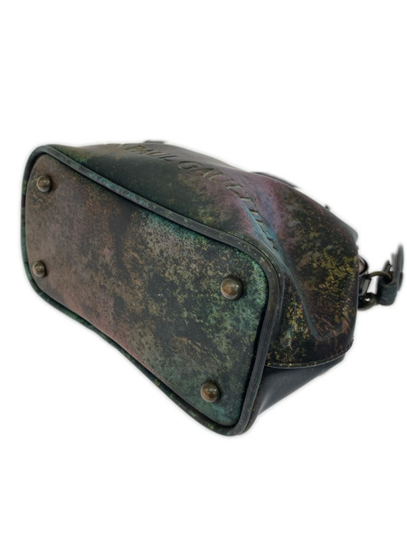 JEAN PAUL GAULTIER FEMME ショルダーバッグ 玉虫 ガマ口 ショルダーバッグ 緑