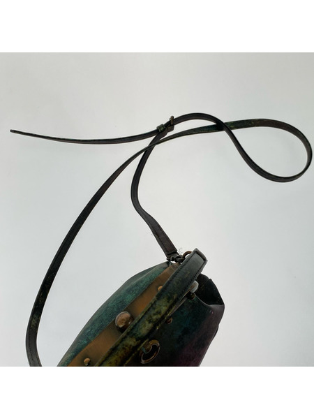 JEAN PAUL GAULTIER FEMME ショルダーバッグ 玉虫 ガマ口 ショルダーバッグ 緑