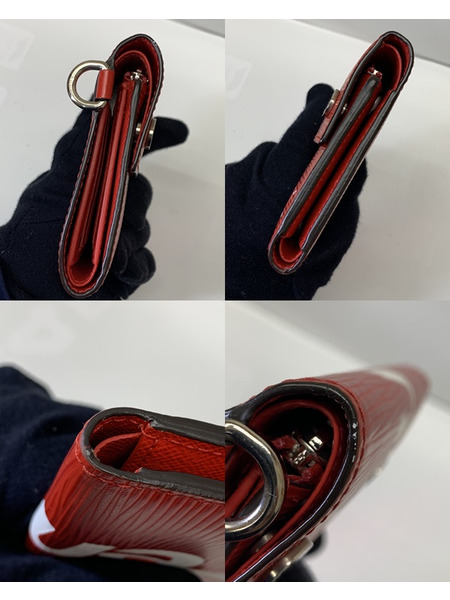 LV×Supreme チェーンウォレット RED M67755 開封品 ルイ ヴィトン LOUIS VUITTON シュプリーム エピ 財布 コンパクトウォレット 