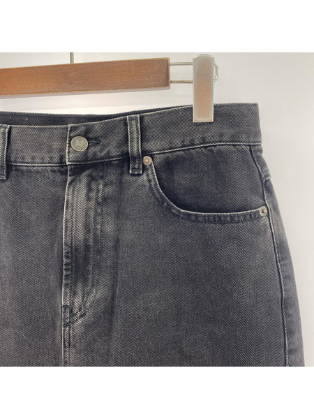 DIESEL ヒザ丈スカート デニムスカート 黒 (w29)