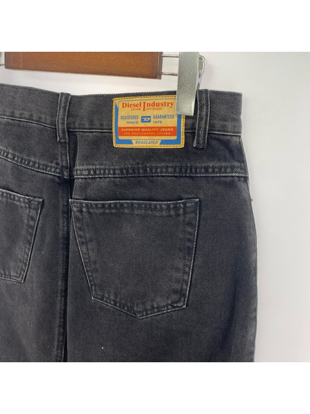 DIESEL ヒザ丈スカート デニムスカート 黒 (w29)