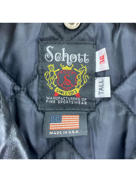 schott HORSEHIDE ONESTAR TALL 7823950087 黒 (38)