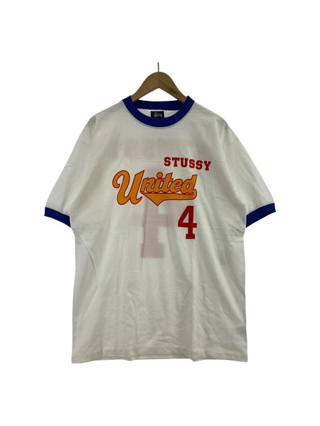 STUSSY　00s United Tシャツ　ホワイト　L