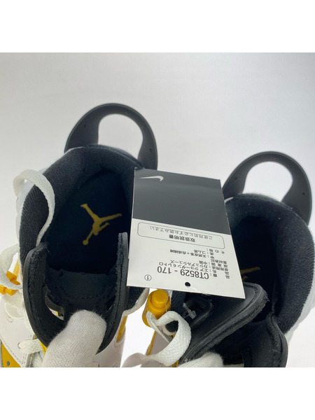 NIKE スニーカー AIR JORDAN6 RETORO 黄白 27.0cm