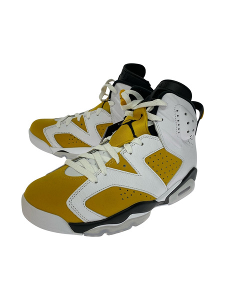 NIKE スニーカー AIR JORDAN6 RETORO 黄白 27.0cm
