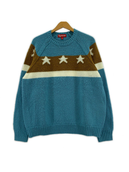 Supreme ニット・セーター 24SS Stars Sweater Dusty Blue (M)
