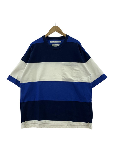 WHITE MOUNTAINEERING ビックボーダーTEE 3 ブルー