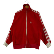 adidas ブルゾン・ジャンパー 刺繍タグ トラック 赤白 L
