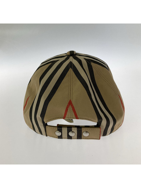 BURBERRY キャップ TB ロゴ キャップ ストライプ ベージュ