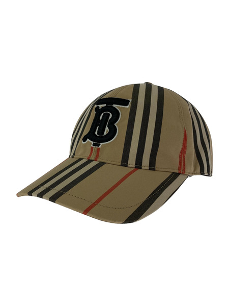 BURBERRY キャップ TB ロゴ キャップ ストライプ ベージュ