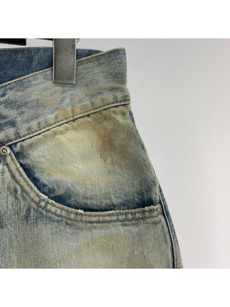 ANCELLM SELVEDGE DENIM STRAIGHT 5P PANTS 1 サックス ANC-PT11-A