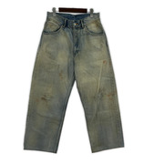 ANCELLM SELVEDGE DENIM STRAIGHT 5P PANTS 1 サックス ANC-PT11-A