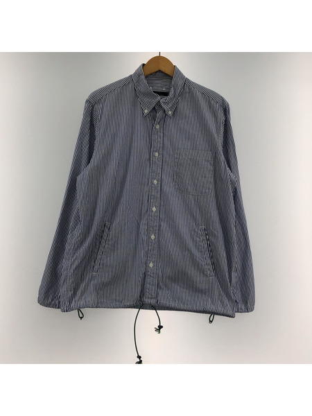 SOPHNET. 18AW CUFF CODE BOX B.D SHIRT /ストライプ[値下]