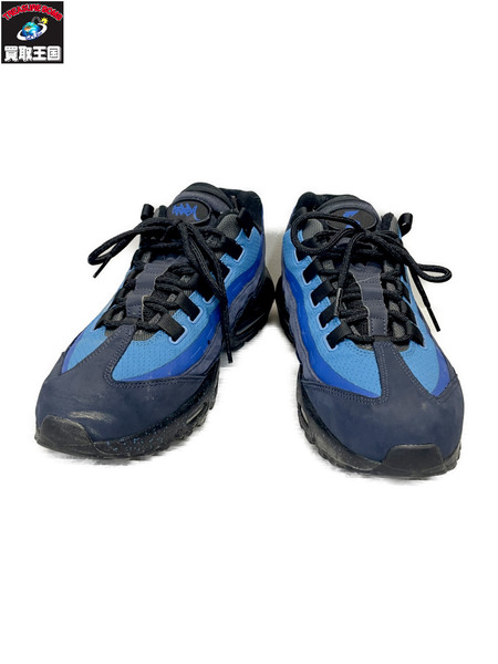 NIKE×Stash Air Max 95 Black and Harbor Blue 26.5cm HF5515-400