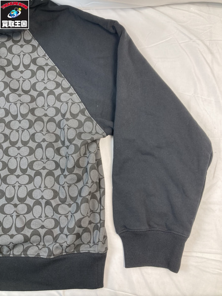 COACH コーチ シグネチャーフーディ パーカー サイズXL ブラック 