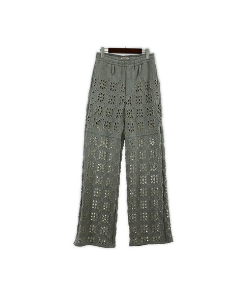 MASU フラワーホールスウェットパンツ