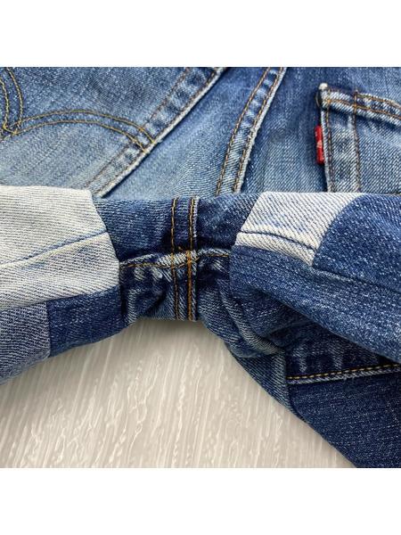 Levi's デニム・ジーンズ 502 デニムパッチワークリメイク (29)