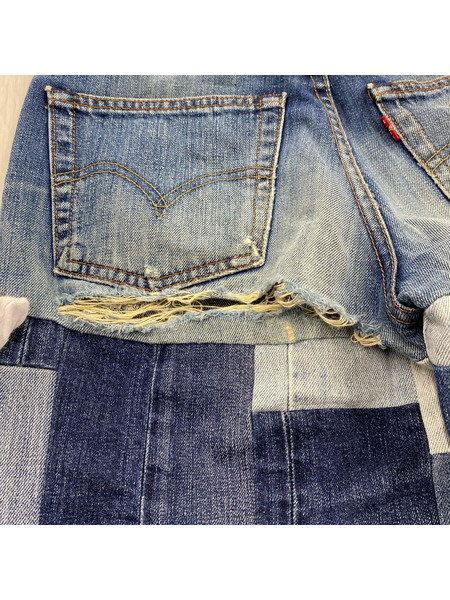 Levi's デニム・ジーンズ 502 デニムパッチワークリメイク (29)
